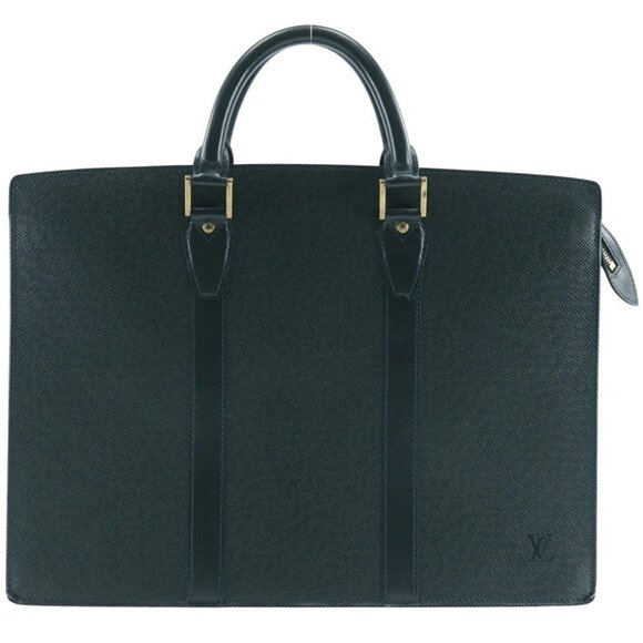 LOUIS VUITTON Porto Documan Rozan Business bag M30054 Epithea Green Taiga mens - Picture 1 of 14